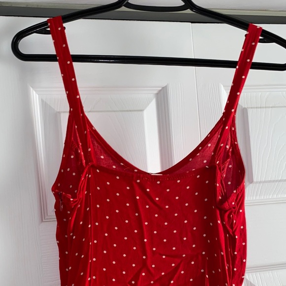 Garage Red Polka Dot Mini Dress - Picture 3 of 4